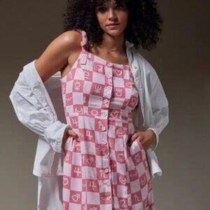 BRAND NEW NWT BoxLunch Sailor Moon Checkered Planet Symbol Tank Dress | Size XS